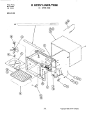 BODY Diagram and Parts List for 21336  Jenn-Air Microwave Oven Combo