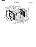 DOOR Diagram and Parts List for M124  Jenn-Air Microwave