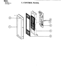 CONTROL PANEL Diagram and Parts List for M144  Jenn-Air Microwave