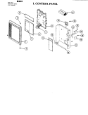 CONTROL PANEL Diagram and Parts List for M400  Jenn-Air Microwave Oven Combo