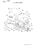 OVEN LINER Diagram and Parts List for M400  Jenn-Air Microwave Oven Combo