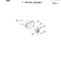 MOTOR ASSEMBLY Diagram and Parts List for M400  Jenn-Air Microwave Oven Combo