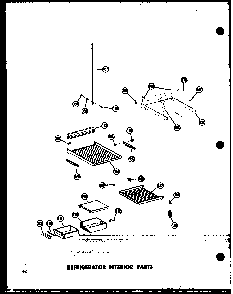 Refrigerator Interior Parts Diagram and Parts List for SD19W-C-P60340-36WC  Amana Refrigerator