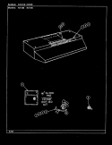 RANGE HOOD Diagram and Parts List for RH186W  Jenn-Air Range Hood