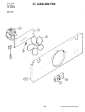 COOLING FAN Diagram and Parts List for 62921138  Kenmore Wall Oven