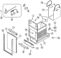 CONTAINER BODY Diagram and Parts List for TC407B  Jenn-Air Trash Compactor