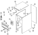 Part Location Diagram of 9870921 Whirlpool CABINT