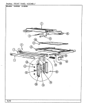 FRONT PANEL ASSEMBLY Diagram and Parts List for RH800B  Jenn-Air Range Hood