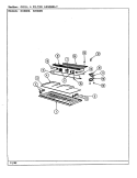 GRILL & FILTER ASSEMBLY Diagram and Parts List for RH800W  Jenn-Air Range Hood
