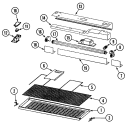 GRILL & FILTER ASSEMBLY (SERIES 11) Diagram and Parts List for RH800B  Jenn-Air Range Hood