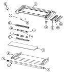 FRONT PANEL ASSEMBLY (SERIES 11) Diagram and Parts List for RH800B  Jenn-Air Range Hood