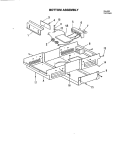 BOTTOM ASSEMBLY Diagram and Parts List for A130F  Jenn-Air Cooktop
