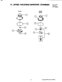 UPPER HOUSING Diagram and Parts List for GC431  Jenn-Air Food Waste Disposer