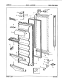 FRESH FOOD DOOR Diagram and Parts List for JRS202 8N06A Jenn-Air Refrigerator