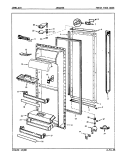 FRESH FOOD DOOR Diagram and Parts List for JRSD225 9Q20A Jenn-Air Refrigerator