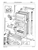 Part Location Diagram of 66690-1 Whirlpool TRIM PERIMETER, REFRIG. (SIDE)