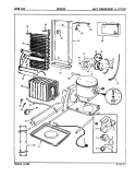 UNIT COMPARTMENT & SYSTEM Diagram and Parts List for JRSD245 9Q25A Jenn-Air Refrigerator