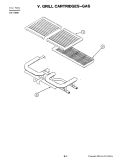 GRILL CARTRIDGE - GAS Diagram and Parts List for AG150  Jenn-Air Cooktop