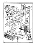 FRESH FOOD COMPARTMENT Diagram and Parts List for JRT234 7C55A Jenn-Air Refrigerator
