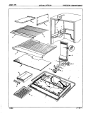 FREEZER COMPARTMENT Diagram and Parts List for JRT234 7C55A Jenn-Air Refrigerator