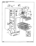 FREEZER COMPARTMENT Diagram and Parts List for JRS226B AQ21B Jenn-Air Refrigerator