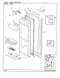 Part Location Diagram of 66184-461 Whirlpool USE WPL 66184-470