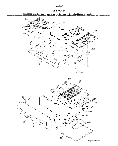 Top/Drawer Diagram and Parts List for 79075343313  Kenmore Range