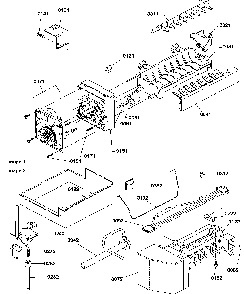 Ice Maker Assy And Parts Diagram and Parts List for TSI25TE-P1308101WE  Amana Refrigerator