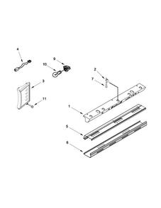 Control Panel Parts Diagram and Parts List for JS48SEDUDW14  Jenn-Air Refrigerator