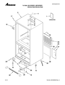 Part Location Diagram of W10299189 Whirlpool ENERGY TAG