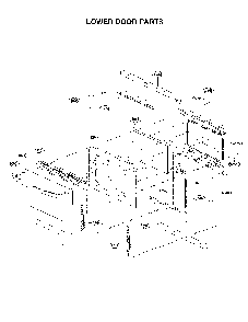 Lower Door Parts Diagram and Parts List for 72176033610  Kenmore Range