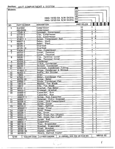 Unit Compartment And System Page 2 Diagram and Parts List for 18103-0A  Admiral Refrigerator