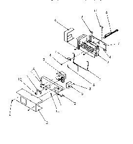 Ice Maker Diagram and Parts List for SRDE27S3W-P1190601WW  Amana Refrigerator