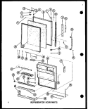 REF DOOR PARTS Diagram and Parts List for BC20WC P6023515W C Amana Refrigerator