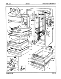 FRESH FOOD COMPARTMENT Diagram and Parts List for JRSI225 9Q15B Jenn-Air Refrigerator