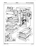 FRESH FOOD COMPARTMENT Diagram and Parts List for JRSD224 8N61A Jenn-Air Refrigerator
