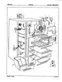 FREEZER COMPARTMENT Diagram and Parts List for JRSD224 8N61A Jenn-Air Refrigerator