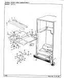 FRESH FOOD COMPARTMENT (B / M CJ23A) Diagram and Parts List for JRT174 CJ23A Admiral Refrigerator