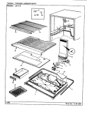 FREEZER COMPARTMENT (B / M CJ23A) Diagram and Parts List for JRT174 CJ23A Admiral Refrigerator