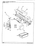 OPTIONAL ICE MAKER KIT (B / M CJ23A) Diagram and Parts List for JRT174 CJ23A Admiral Refrigerator