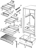 Part Location Diagram of 66637-43 Whirlpool USE WPL 61005624