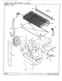UNIT COMPARTMENT & SYSTEM Diagram and Parts List for JRT196 BJ55B Jenn-Air Refrigerator