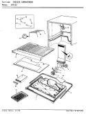FREEZER COMPARTMENT Diagram and Parts List for JRT152 AJ01A Jenn-Air Refrigerator