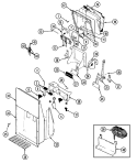 ICE & WATER DISPENSER Diagram and Parts List for JRSDE247B DQ84A Jenn-Air Refrigerator