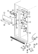 FRESH FOOD COMPARTMENT Diagram and Parts List for JRSD227B DQ34A Jenn-Air Refrigerator