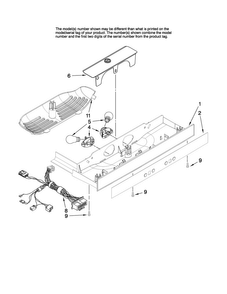 Control Parts Diagram and Parts List for JS2628HEKB13  Jenn-Air Refrigerator