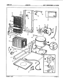 UNIT COMPARTMENT & SYSTEM Diagram and Parts List for JRSDX244 8N62A Jenn-Air Refrigerator