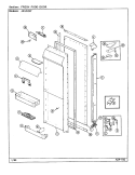 FRESH FOOD DOOR Diagram and Parts List for JRSD247L DQ85A Jenn-Air Refrigerator