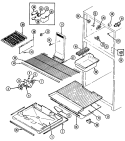FREEZER COMPARTMENT Diagram and Parts List for JRTE217B DJ76A Jenn-Air Refrigerator