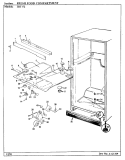 FRESH FOOD COMPARTMENT Diagram and Parts List for JRT172R AJ21A Admiral Refrigerator